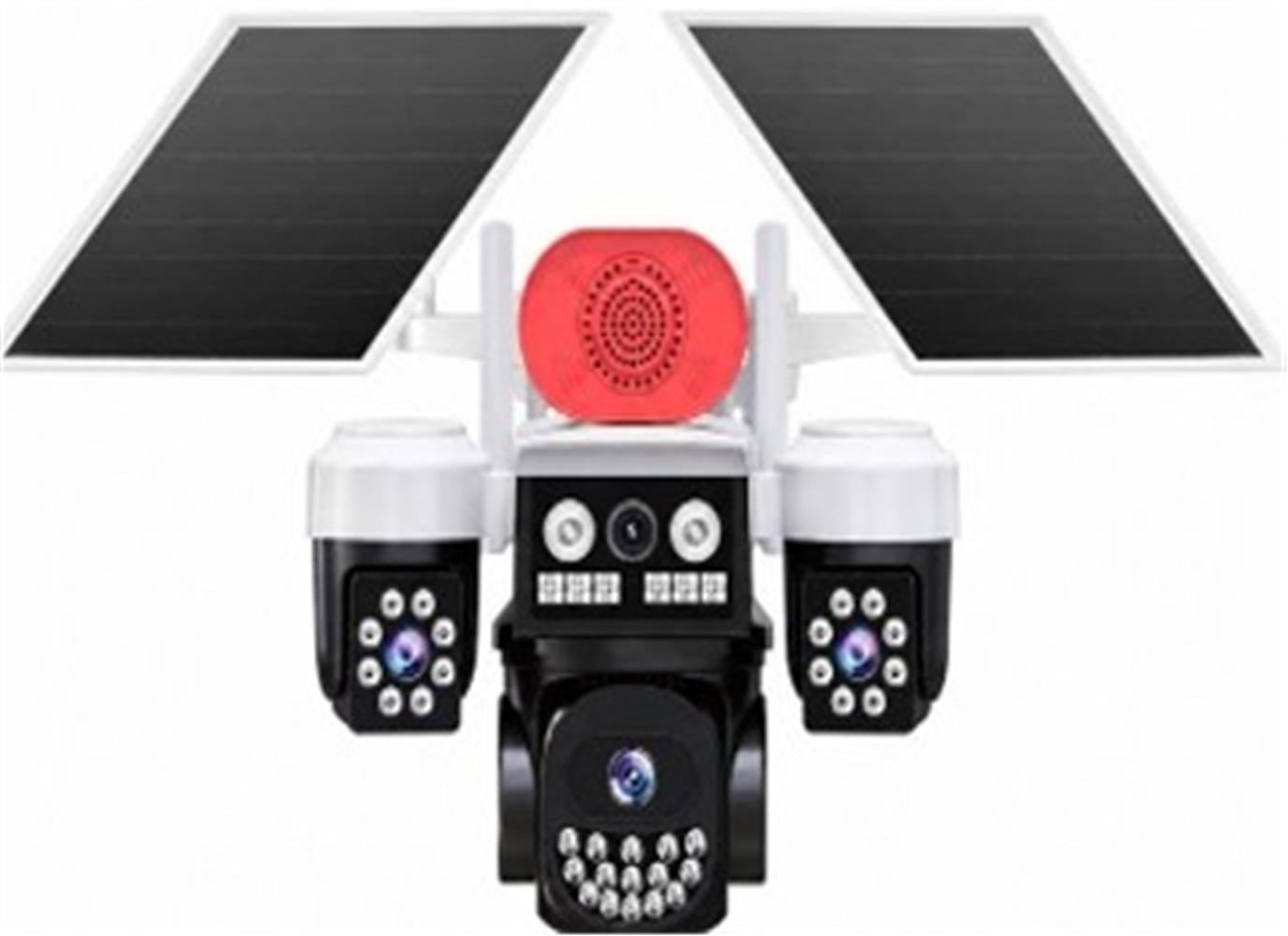 Joysee S3 9Mp AOR 4G 3.6mm+2x2.8mm 2 Solar Üç Kamera 19IR+18Led PTZ Kamera